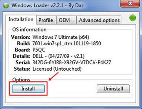 Windows 7 loader